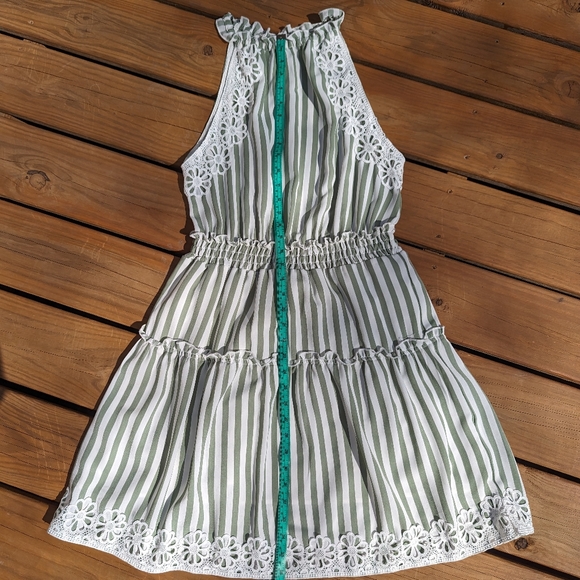 Lauren Stripe Sleeveless Fit & Flare Dress size Large - Picture 4 of 9